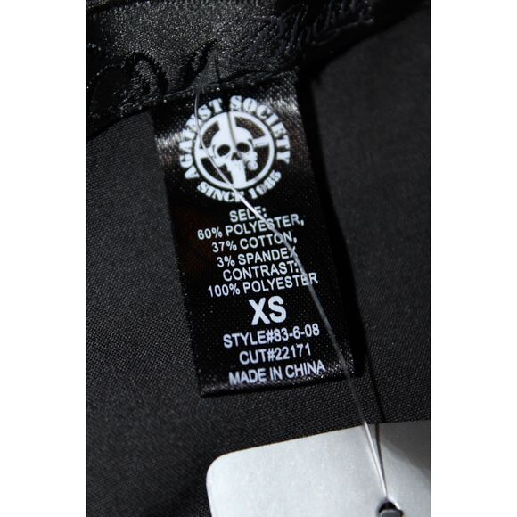 NWT Womens Hot Topic Black Red Polka Dot Ruffle Halter Top Midi Dress Size XS - Picture 3 of 6